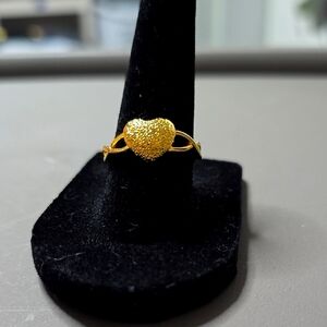 Gold Heart Ring